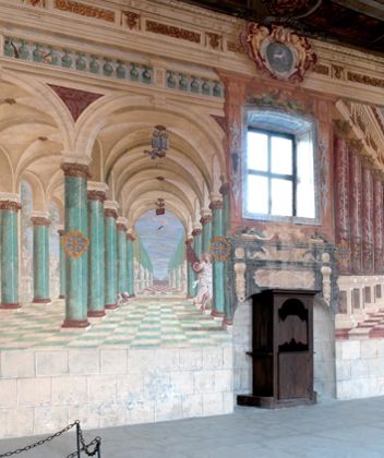 The paintings on the walls