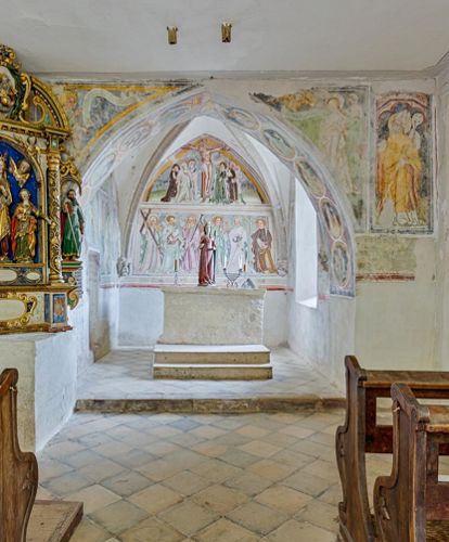 Inside the church of Saint Gertraud