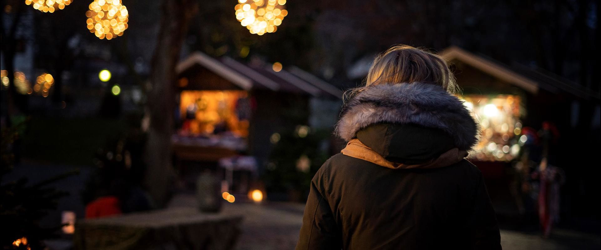 The Christmas Market in Klausen by night