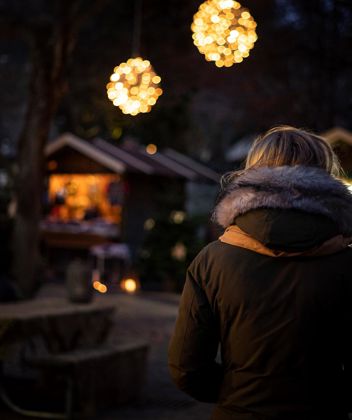 Abends auf dem Klausner Weihnachtsmarkt
