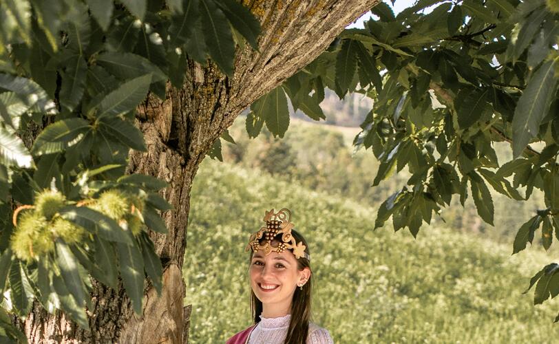 17th Törggele Queen 2024/2025: Miriam Kainzwaldner from Villanders, Tschott Hof