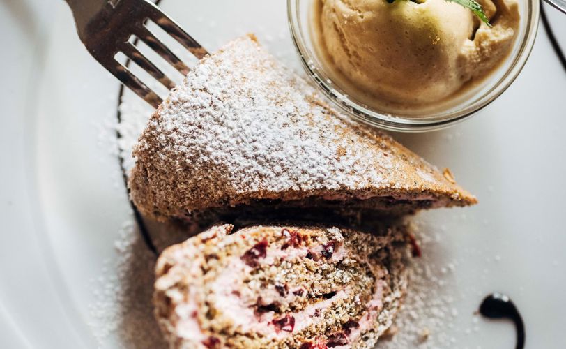 Kuchen und Eis