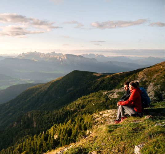 Taking a break during a hike