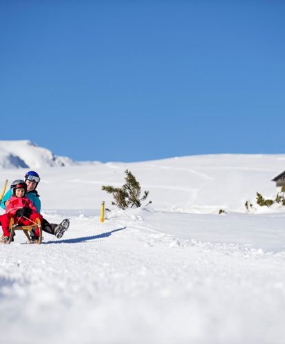 Tobogganing fun for big and little ones