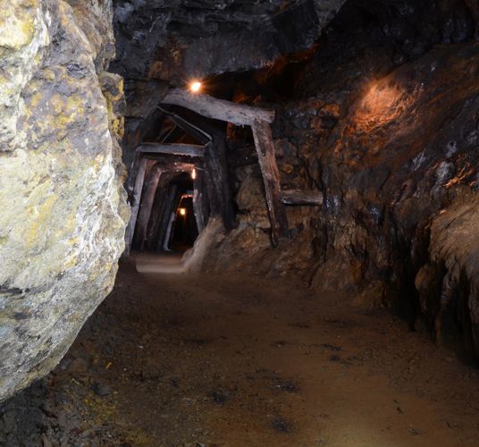 A tunnel of the Villanders mine