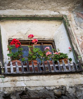 Detail of an antique farmhouse