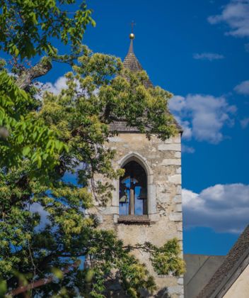 A church tower in Feldthurns