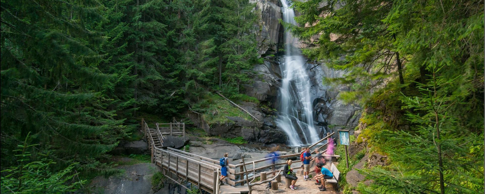 At the Barbian waterfalls