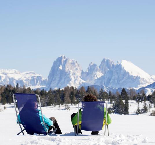 L'Alpe di Villandro in inverno