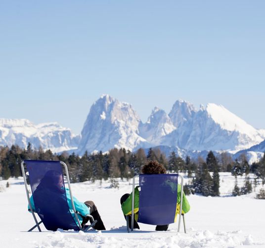 Die Villanderer Alm im Winter