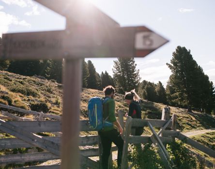 On a hiking path