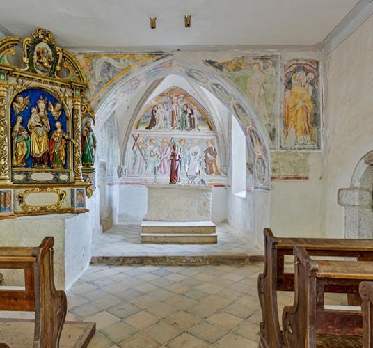 Inside the church of Saint Gertraud