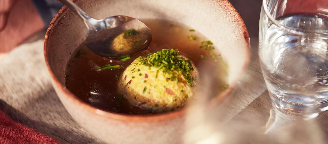 Soup with dumplings