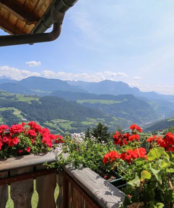 Blick von einem Balkon