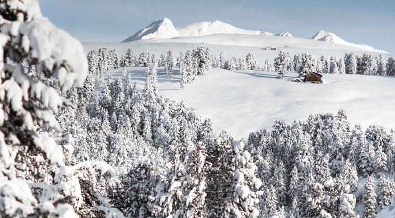 Die Villanderer Alm im Winter