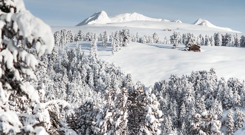 Die Villanderer Alm im Winter
