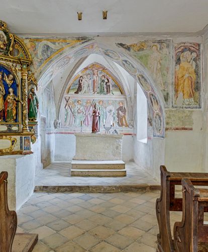Inside the church of Saint Gertraud